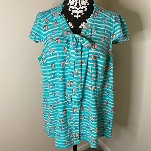 ModCloth Freelance Spirit Top in Sailboats, 1X